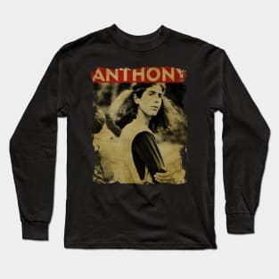 TEXTURE ART- Anthony Bourdain - RETRO STYLE 2 Long Sleeve T-Shirt